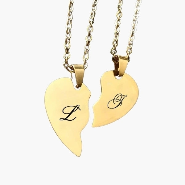 Name Engraved Heart Necklace
