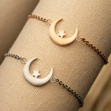 CRESCENT MOON AND STAR BRACELET