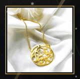 Customize Circular Arabic Caligraphy style Necklace