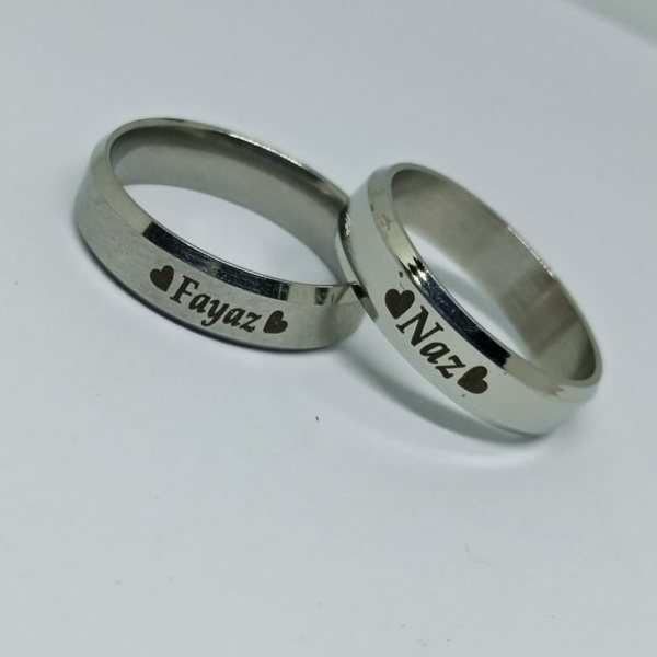 Customize Name Engrave Ring