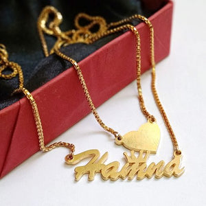 Customize Name Double Chain Necklace Design 13