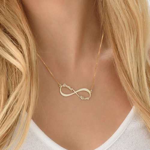 Customize Infinity Double Names Necklace