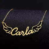 Customize Butterfly Style Name Necklace