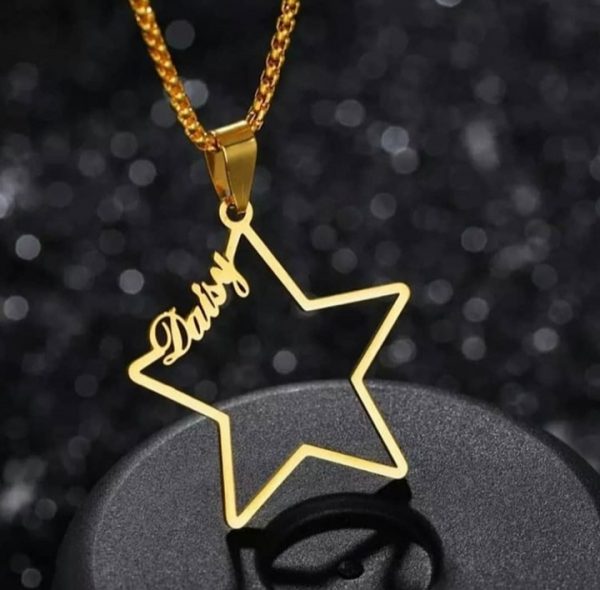 Customize Star Name Necklace Design